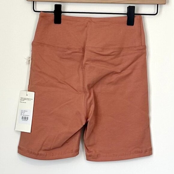 NWT MATE the Label Rose Pink Organic Stretch Biker Short - Size XS - Picture 5 of 10